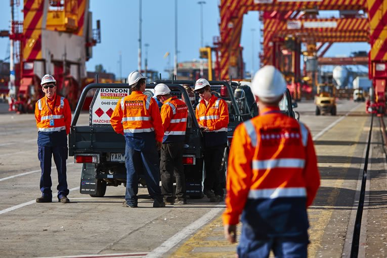 Boncon Services Crew at Port of Melbourne